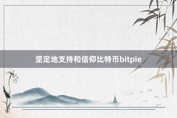 坚定地支持和信仰比特币bitpie