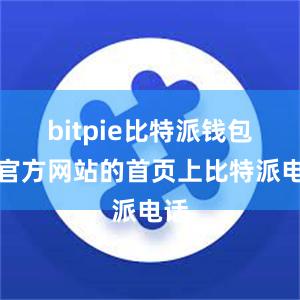 bitpie比特派钱包在官方网站的首页上比特派电话